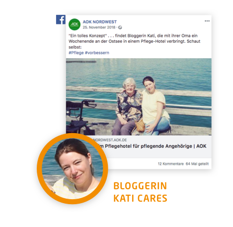 Kati cares | #vorbessern Social Media | AOK NORDWEST